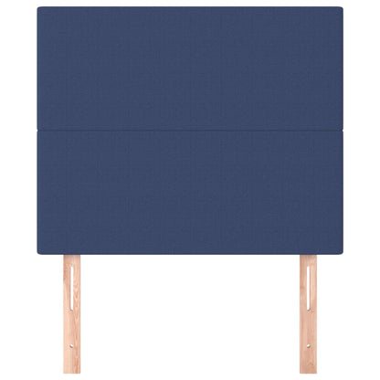 Testiera Blu 90x5x118/128 cm Tessuto