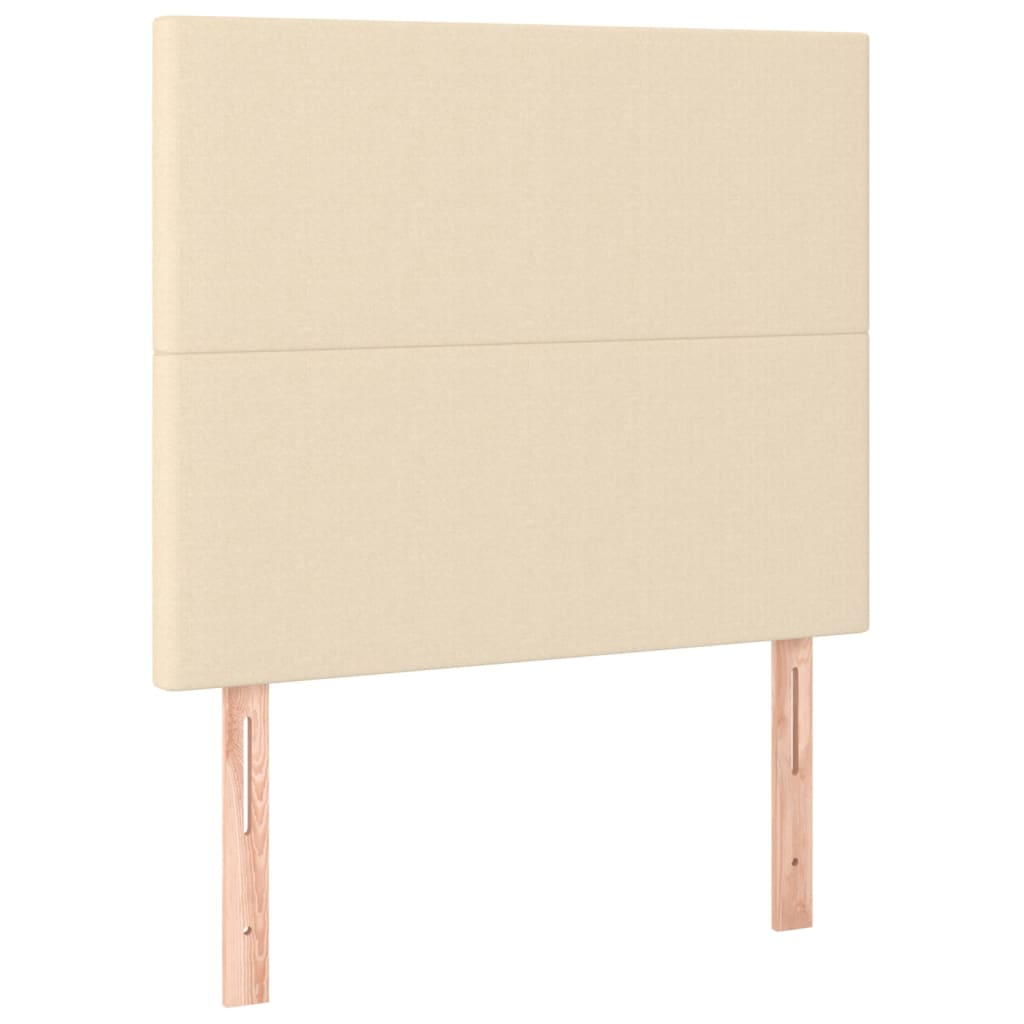 Testiera Crema 100x5x118/128 cm Tessuto
