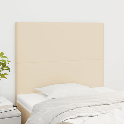 Testiera Crema 100x5x118/128 cm Tessuto