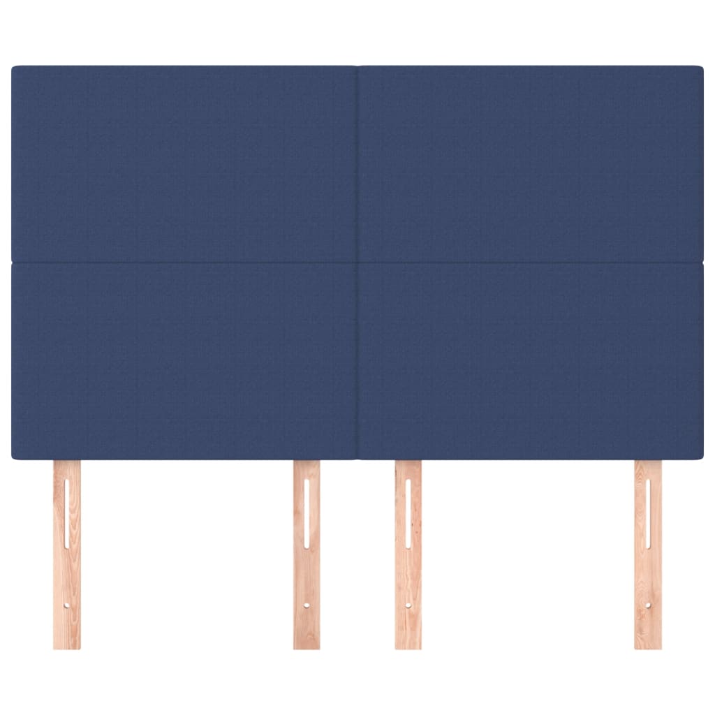 Testiere 4 pz Blu 72x5x78/88 cm in Tessuto