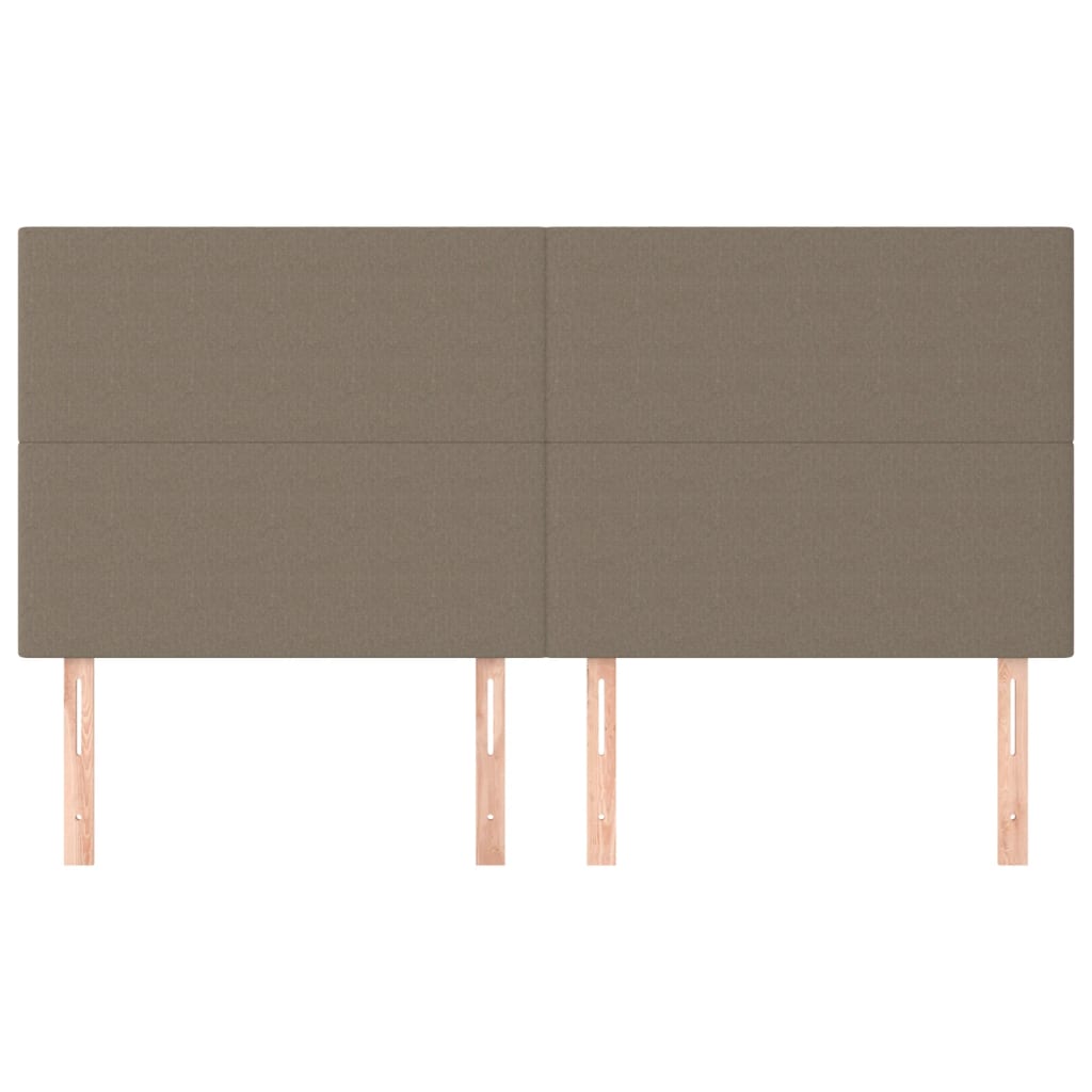 Testiera 4 pz Tortora 90x5x78/88 cm in Tessuto