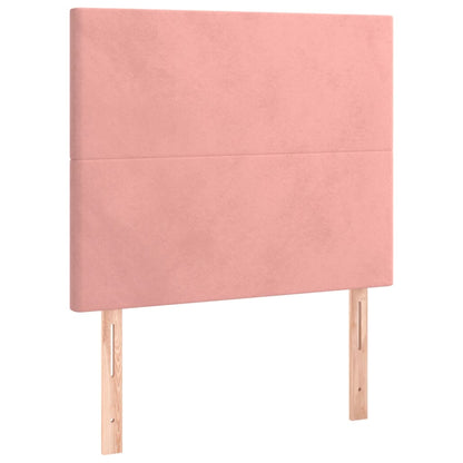Testiera Rosa 80x5x118/128 cm Velluto