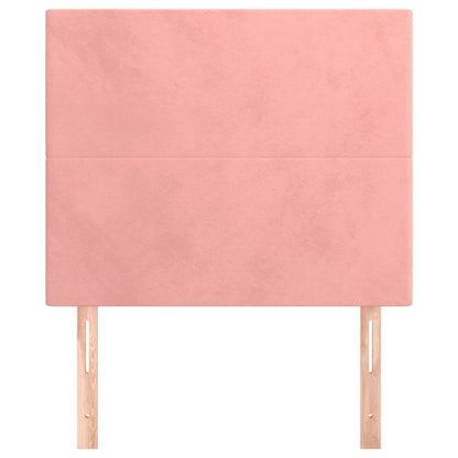 Testiera Rosa 80x5x118/128 cm Velluto