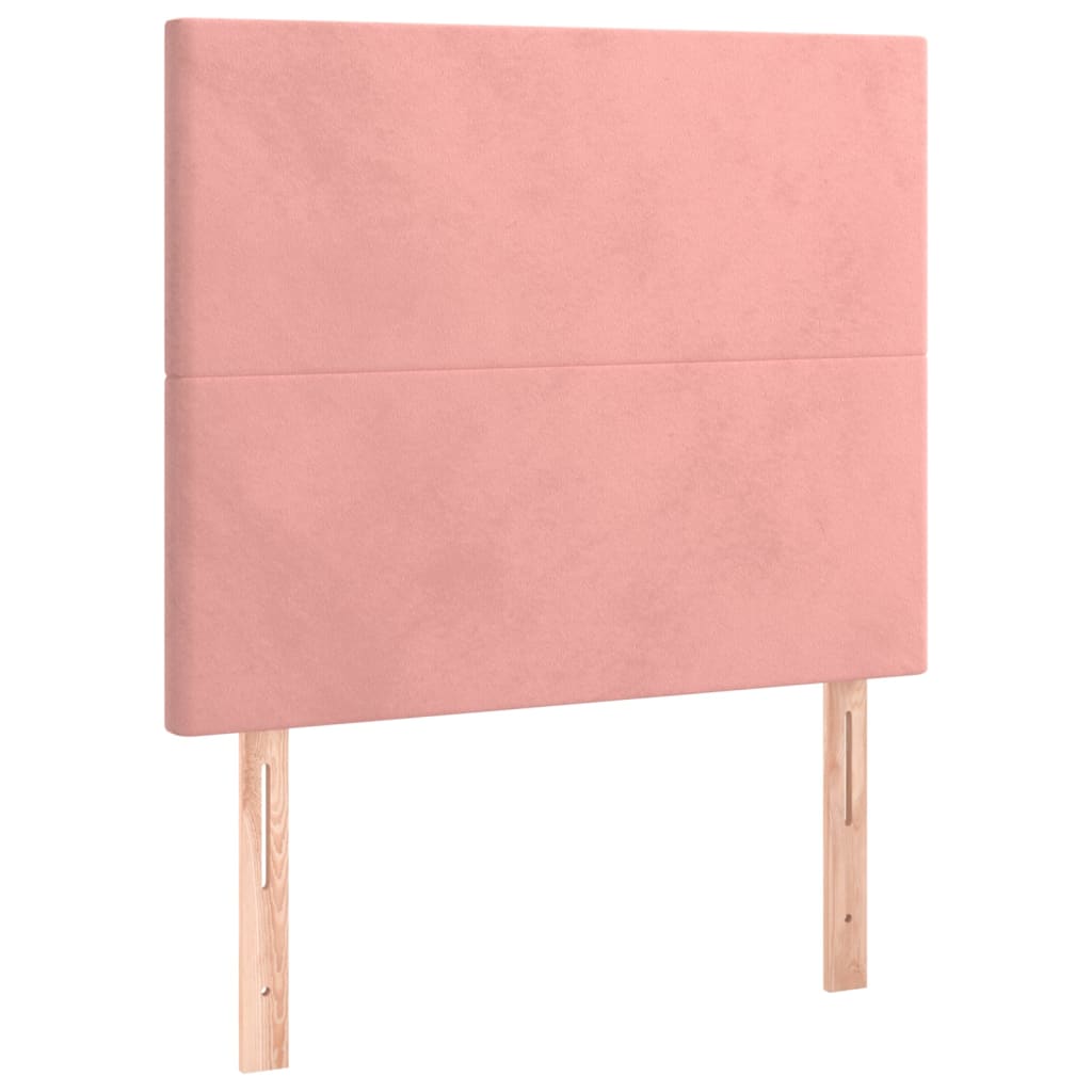 Testiera Rosa 90x5x118/128 cm Velluto
