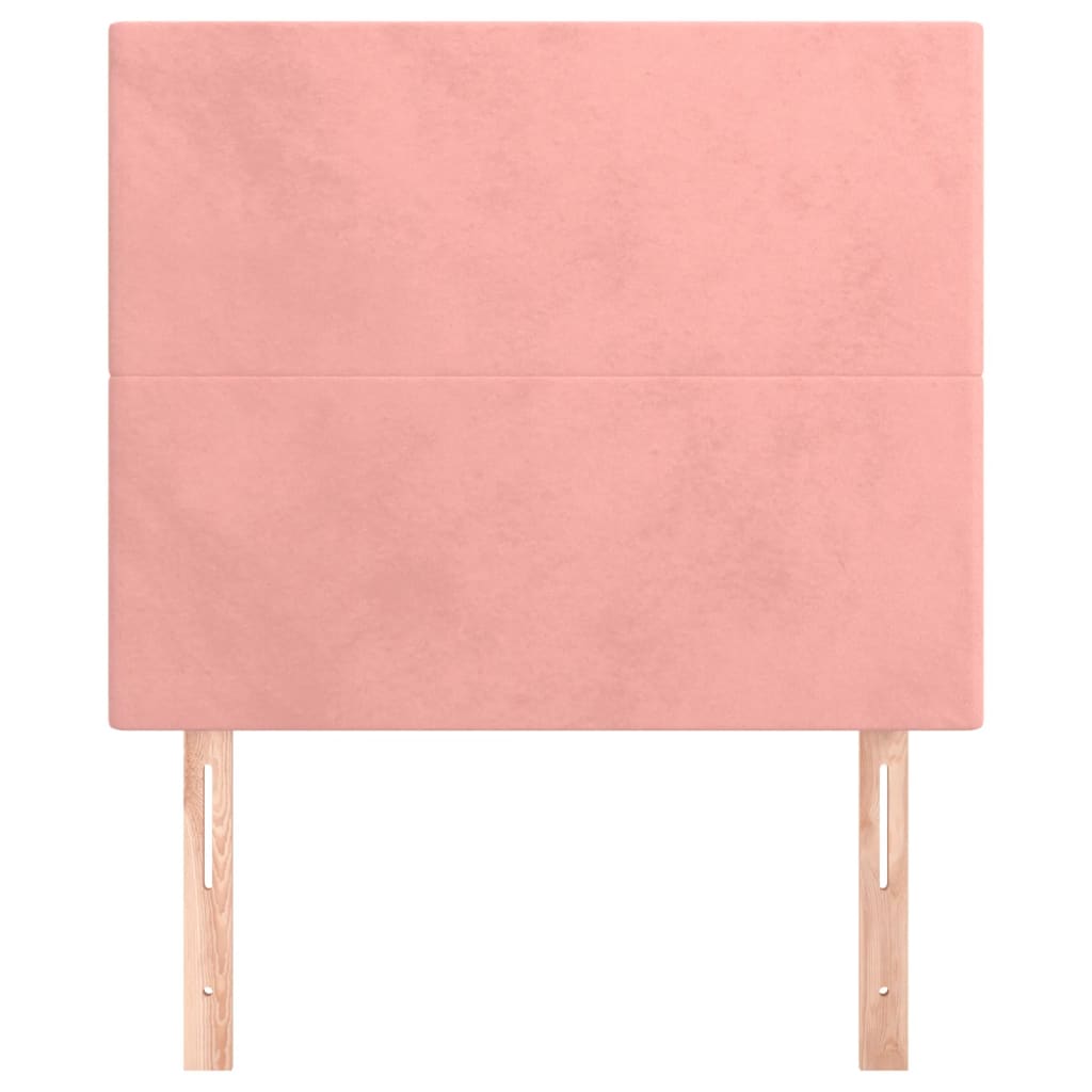 Testiera Rosa 90x5x118/128 cm Velluto