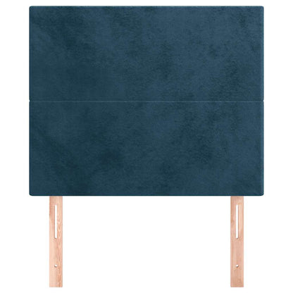 Testiera Blu Scuro 100x5x118/128 cm Velluto