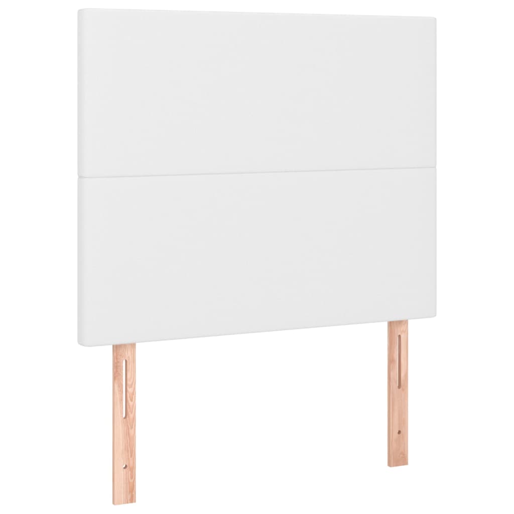 Testiera Bianca 80x5x118/128 cm in Similpelle