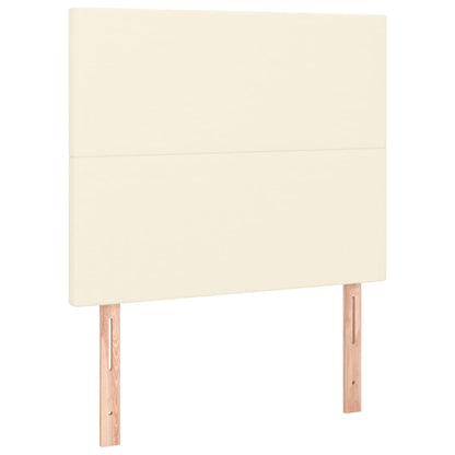 Testiera Crema 80x5x118/128 cm Similpelle