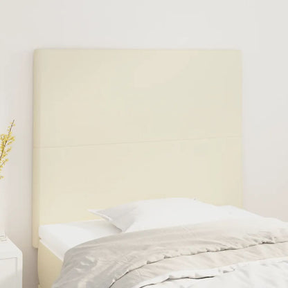 Testiera Crema 80x5x118/128 cm Similpelle