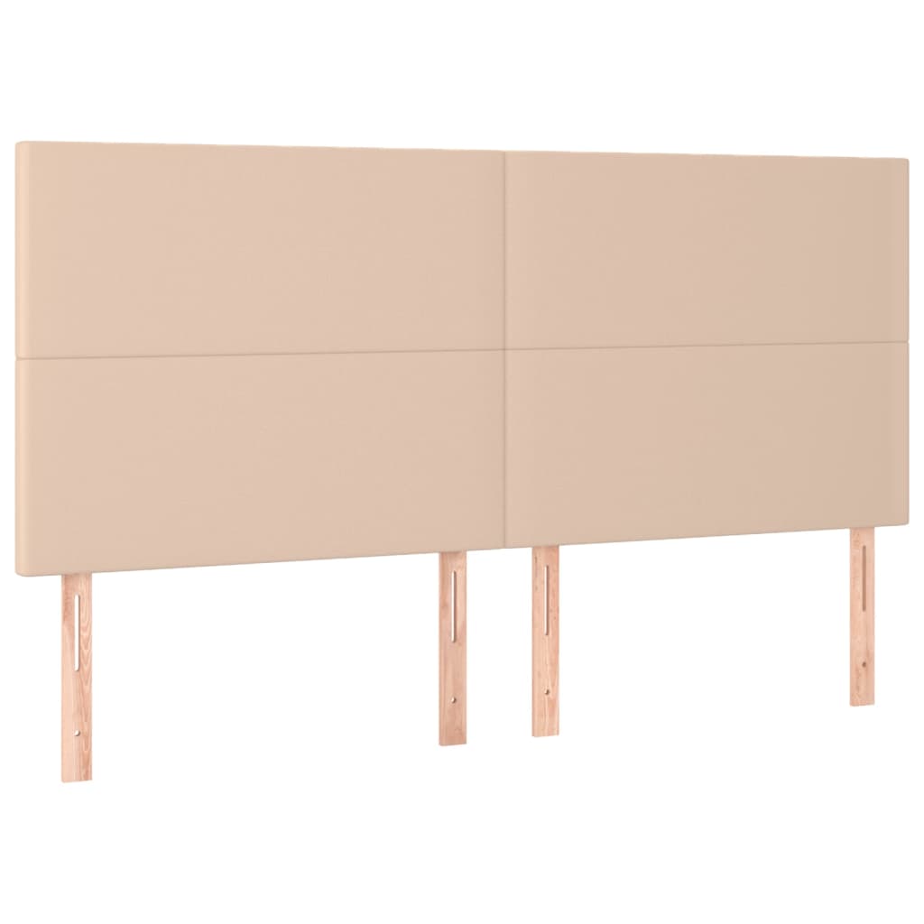 Testiere 4 pz Cappuccino 90x5x78/88 cm in Similpelle