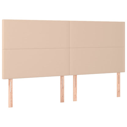 Testiere 4 pz Cappuccino 90x5x78/88 cm in Similpelle