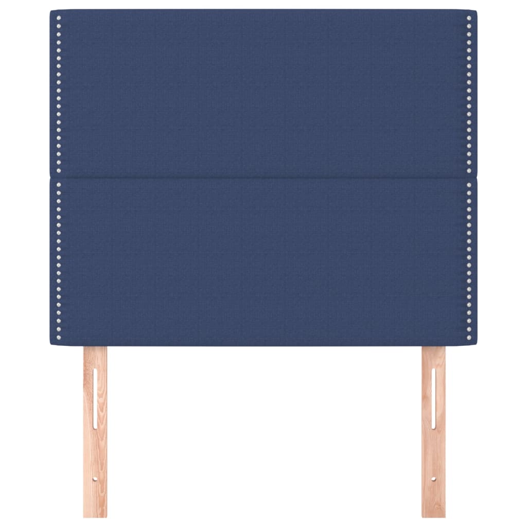 Testiera 2 pz Blu 80x5x78/88 cm in Tessuto