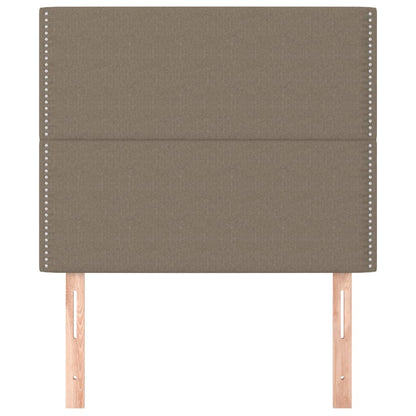 Testiera 2 pz Tortora 100x5x78/88 cm in Tessuto