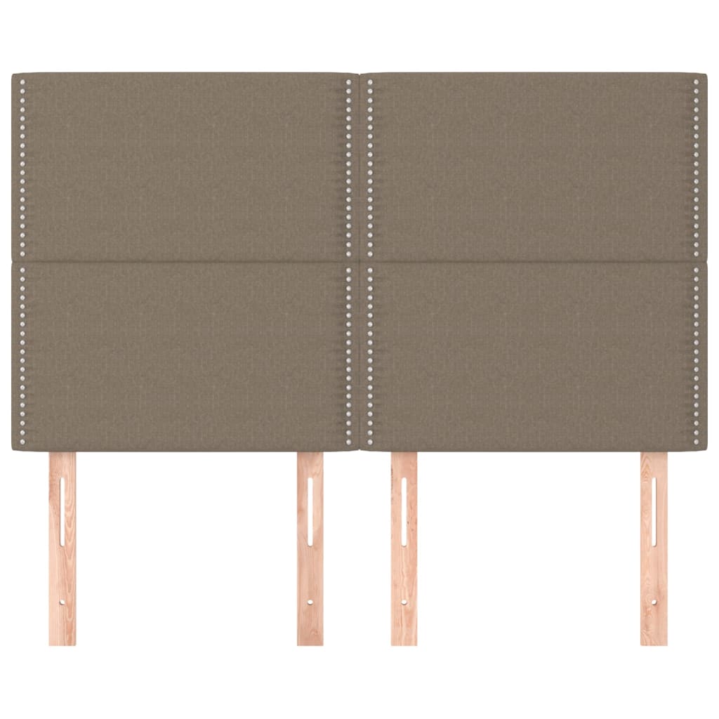 Testiere 4 pz Tortora 72x5x78/88 cm in Tessuto