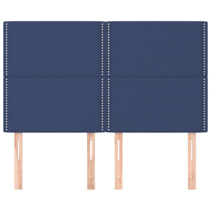 Testiere 4 pz Blu 72x5x78/88 cm in Tessuto
