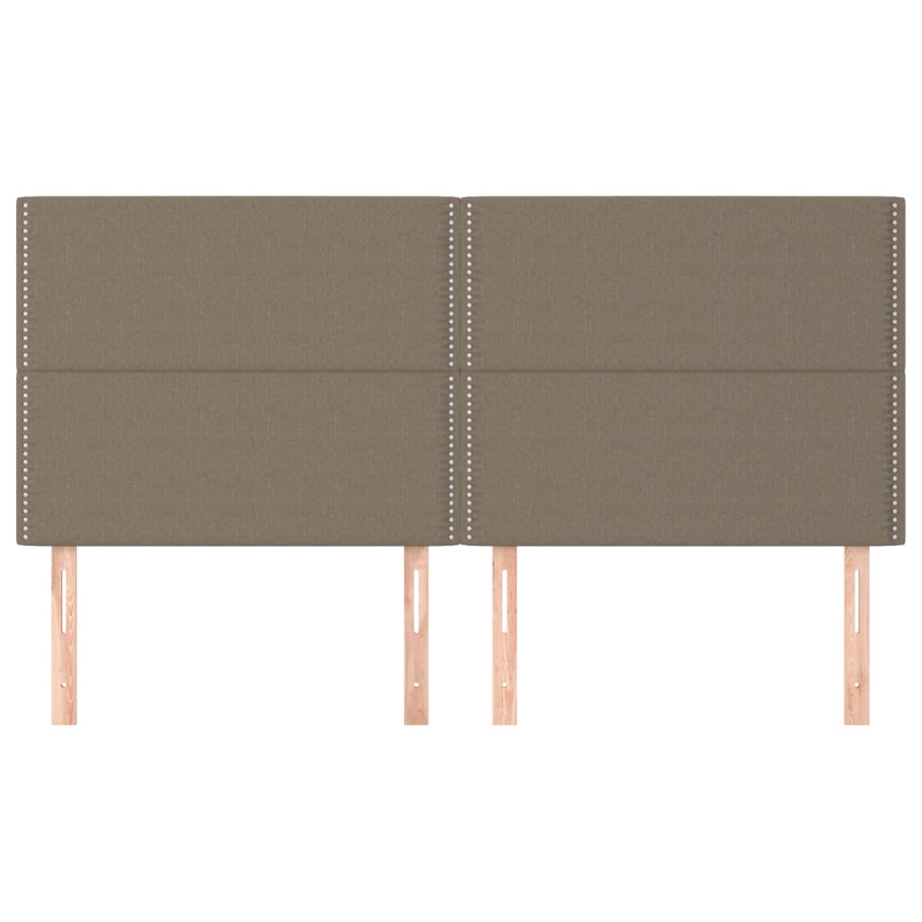 Testiere 4 pz Tortora 80x5x78/88 cm in Tessuto