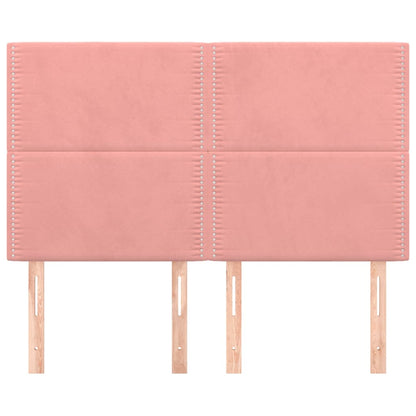 Testiere 4 pz Rosa 72x5x78/88 cm in Velluto