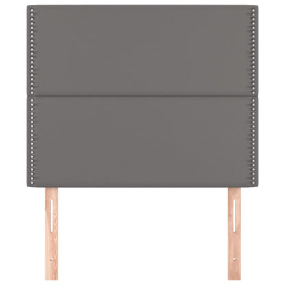 Testiere 2 pz Grigie 100x5x78/88 cm in Similpelle