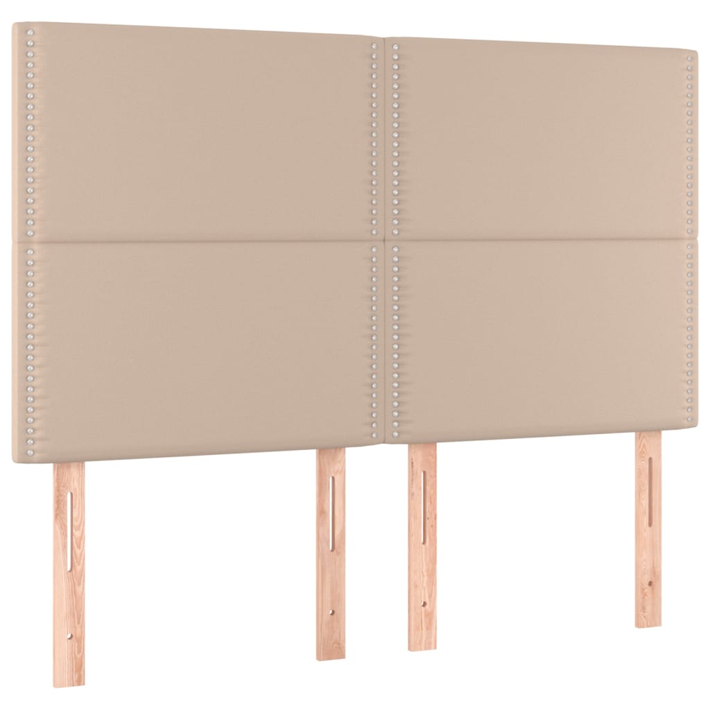 Testiere 4 pz Cappuccino 72x5x78/88 cm in Similpelle