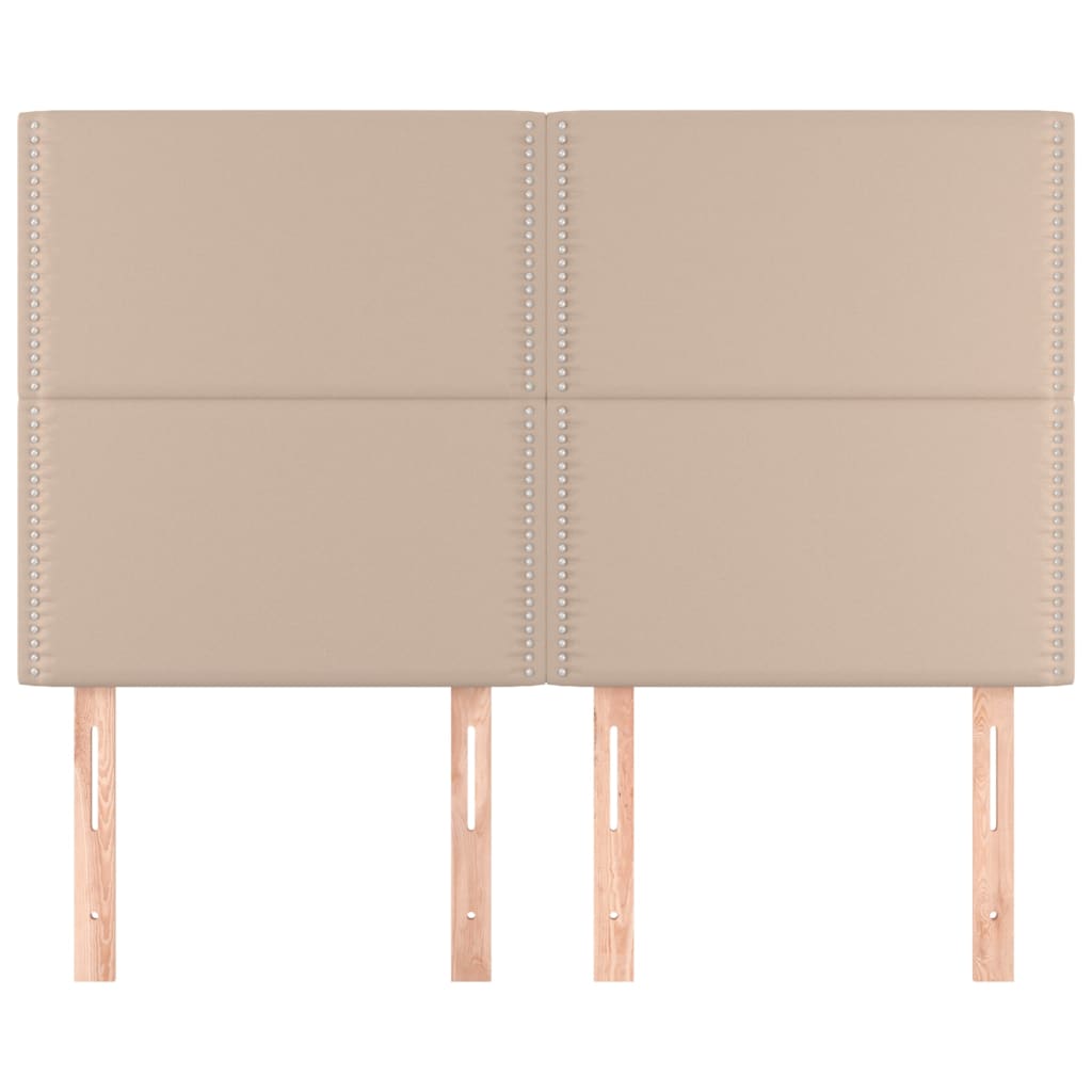 Testiere 4 pz Cappuccino 72x5x78/88 cm in Similpelle