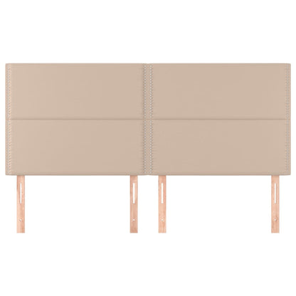 Testiere 4 pz Cappuccino 90x5x78/88 cm in Similpelle