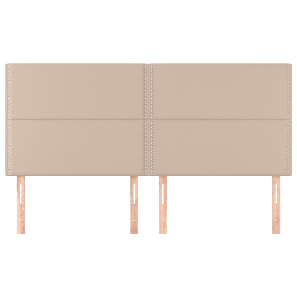 Testiere 4 pz Cappuccino 90x5x78/88 cm in Similpelle