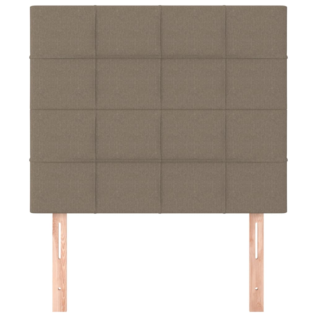 Testiera 2 pz Tortora 80x5x78/88 cm in Tessuto