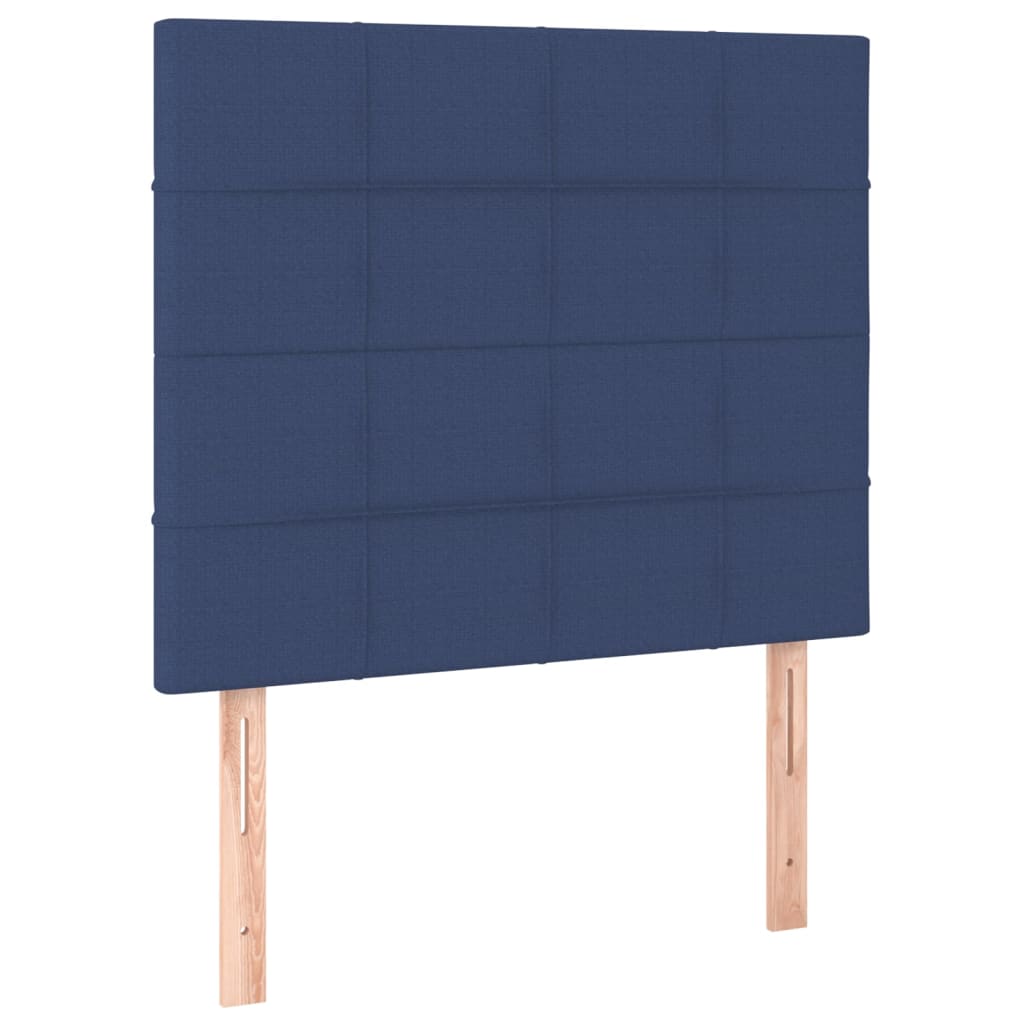 Testiera 2 pz Blu 80x5x78/88 cm in Tessuto