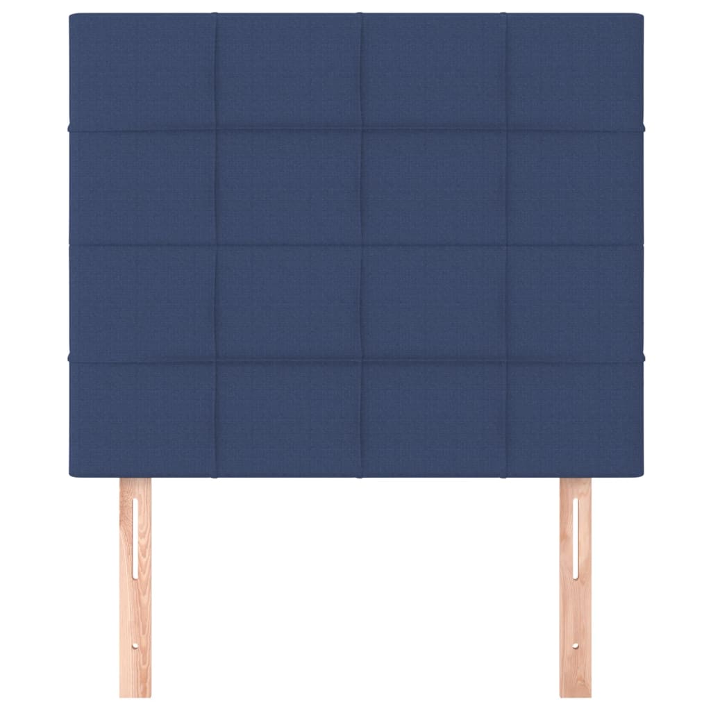 Testiera 2 pz Blu 90x5x78/88 cm in Tessuto