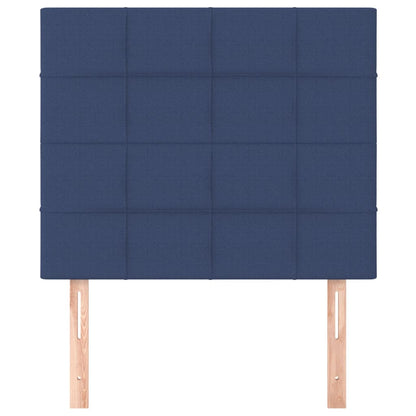 Testiera 2 pz Blu 90x5x78/88 cm in Tessuto