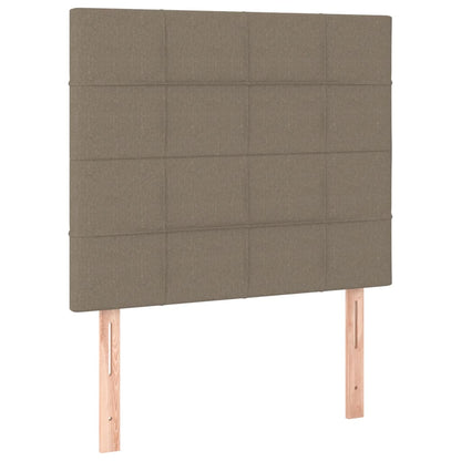 Testiera 2 pz Tortora 100x5x78/88 cm in Tessuto