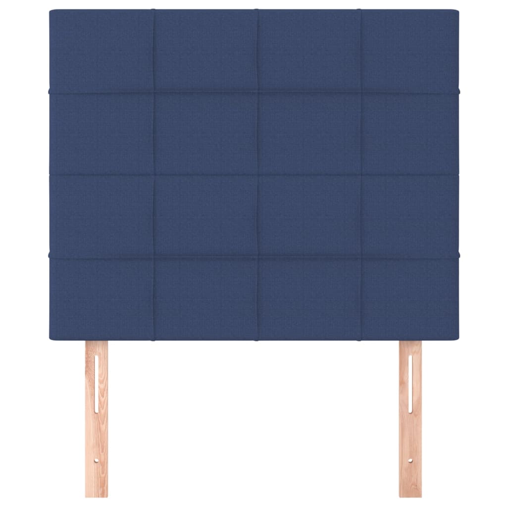 Testiera 2 pz Blu 100x5x78/88 cm in Tessuto