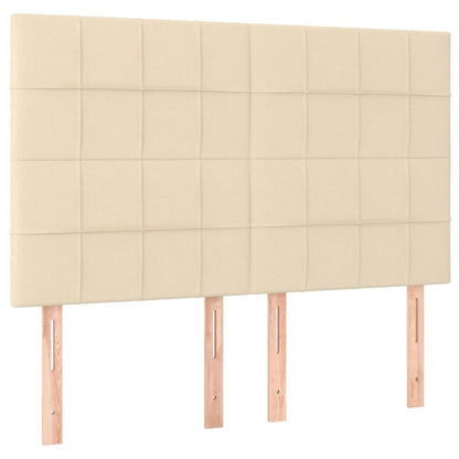 Testiere 4 pz Crema 72x5x78/88 cm in Tessuto