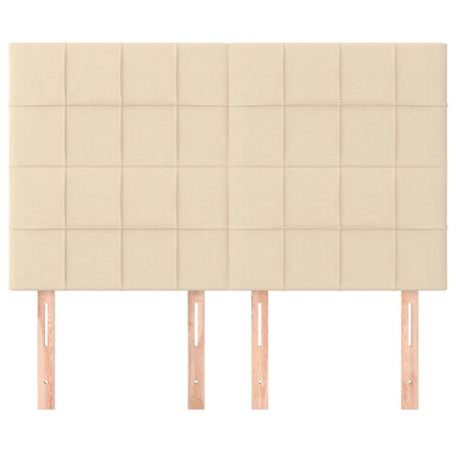 Testiere 4 pz Crema 72x5x78/88 cm in Tessuto