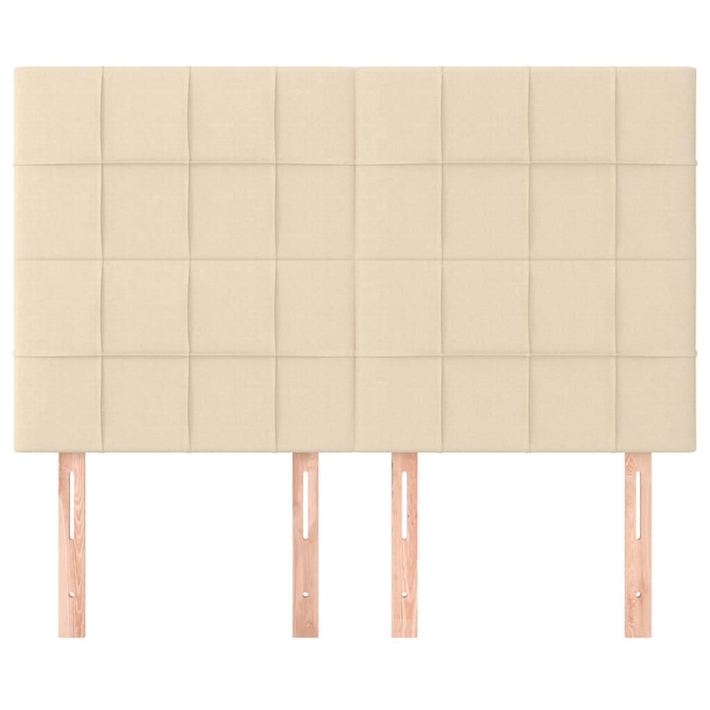Testiere 4 pz Crema 72x5x78/88 cm in Tessuto
