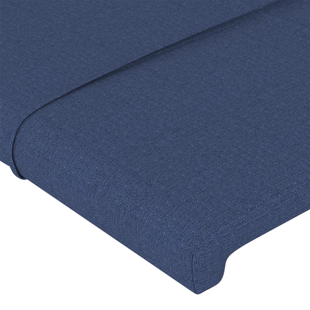 Testiera 4 pz Blu 80x5x78/88 cm in Tessuto