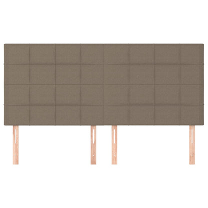 Testiera 4 pz Tortora 90x5x78/88 cm in Tessuto
