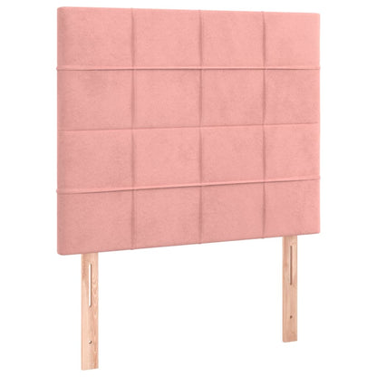 Testiere 2 pz Rosa 100x5x78/88 cm in Velluto