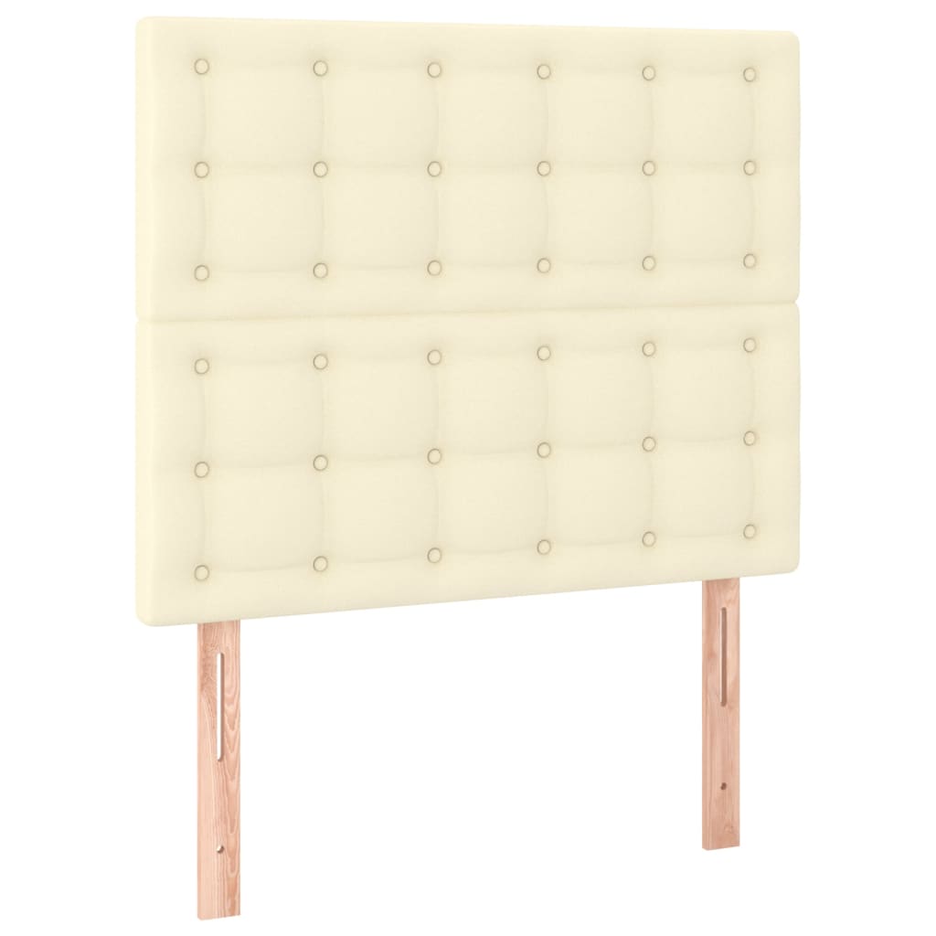Testiera Crema 90x5x118/128 cm Similpelle