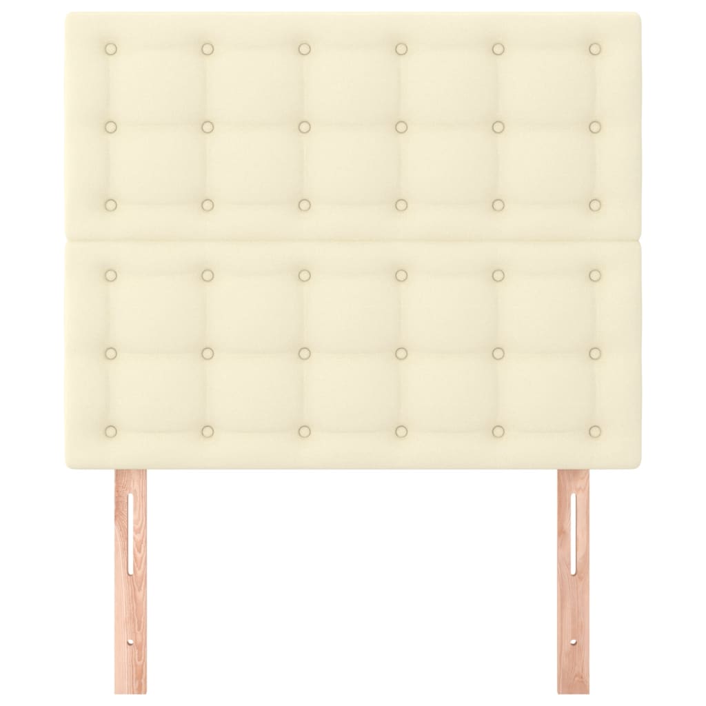 Testiera Crema 100x5x118/128 cm Similpelle