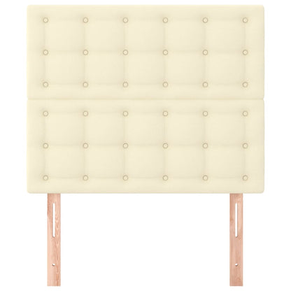 Testiera Crema 100x5x118/128 cm Similpelle