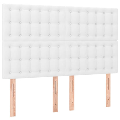 Testiere 4 pz Bianche 72x5x78/88 cm in Similpelle
