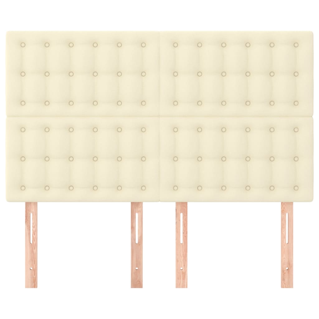 Testiera Crema 144x5x118/128 cm Similpelle