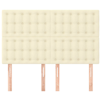 Testiera Crema 144x5x118/128 cm Similpelle