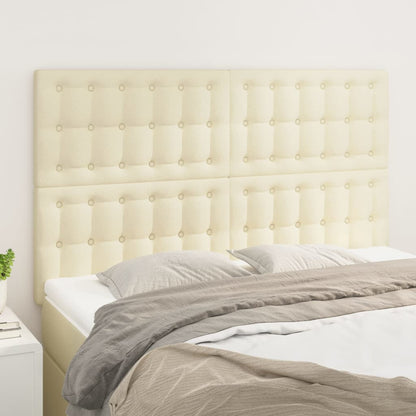 Testiera Crema 144x5x118/128 cm Similpelle