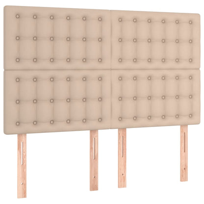 Testiere 4 pz Cappuccino 72x5x78/88 cm in Similpelle