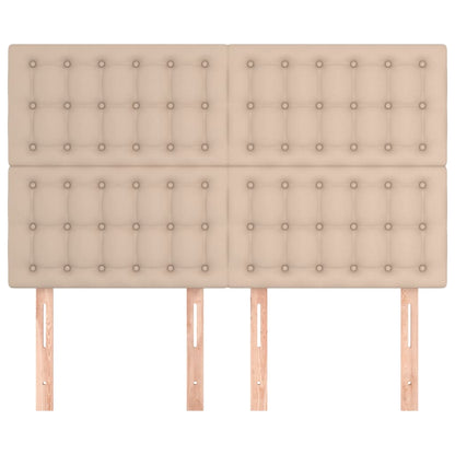 Testiere 4 pz Cappuccino 72x5x78/88 cm in Similpelle