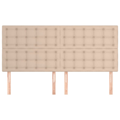 Testiere 4 pz Cappuccino 80x5x78/88 cm in Similpelle