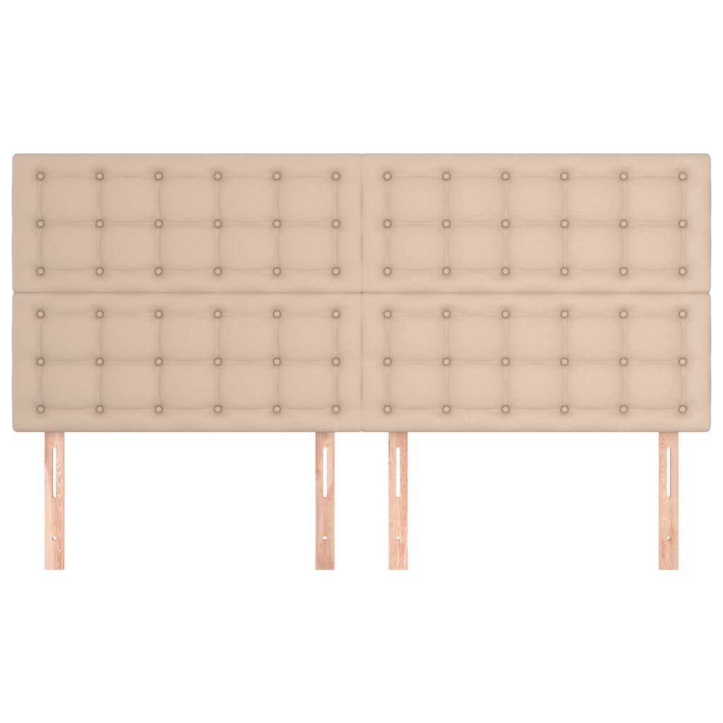 Testiere 4 pz Cappuccino 90x5x78/88 cm in Similpelle