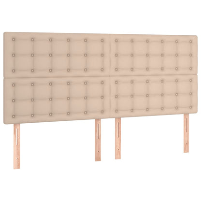 Testiere 4 pz Cappuccino 100x5x78/88 cm in Similpelle